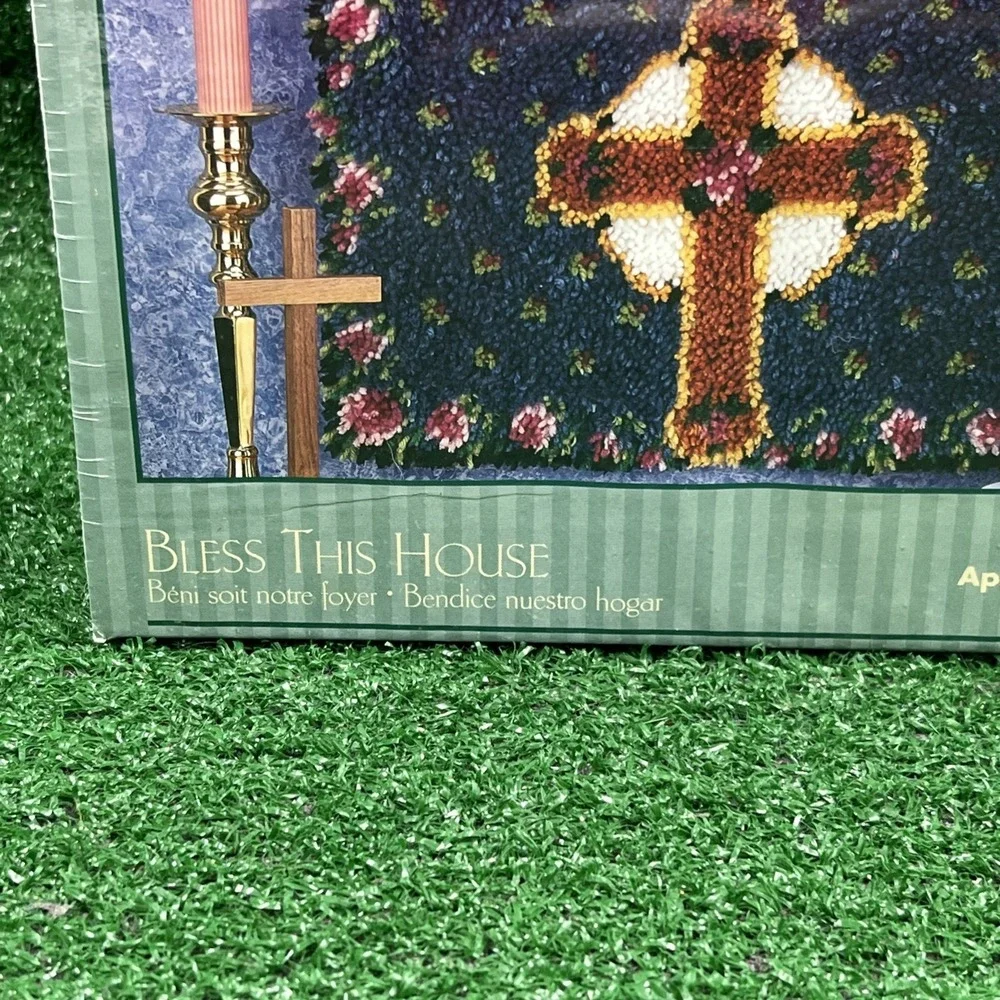 Natura Caron Bless This House Christian Latch Hook Kit R891 New Sealed